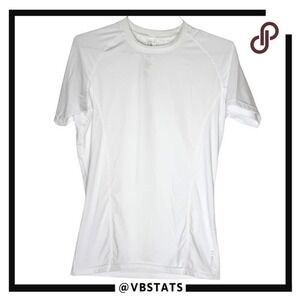 Athlio Men's Short Sleeve Compression‎ Activewear T-Shirt White Large